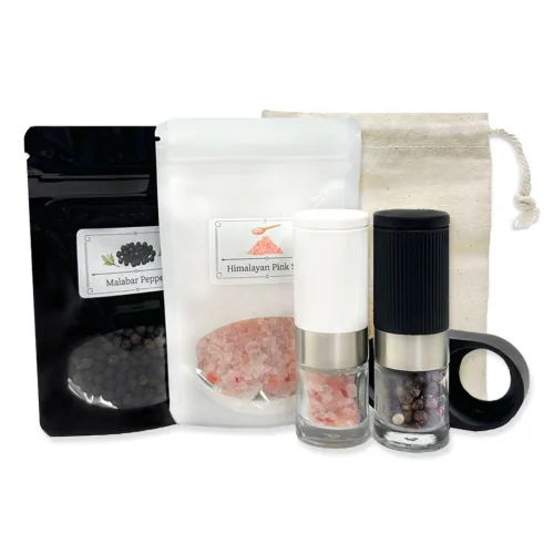 푸리오 세라믹 미니 소금 후추그라인더 2종 세트, 1개, 70ml