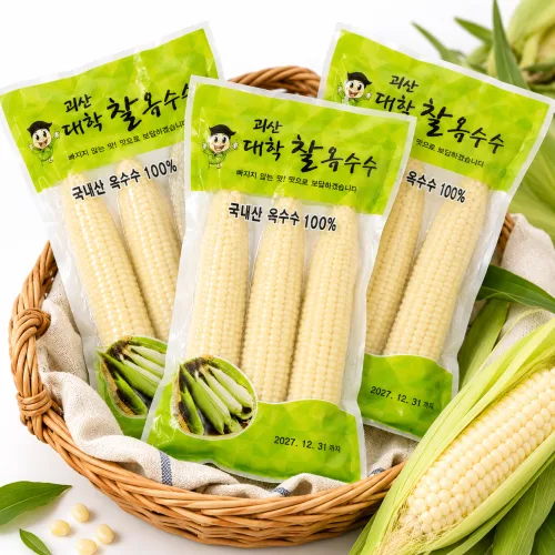 온새미로 삶은 냉동 괴산 대학찰옥수수 최상품 특품 쫀득쫀득 냉동옥수수 특품, 15개, 17CM이상 특품 냉동옥수수