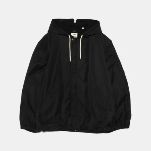 [나나미카 ] NANAMICA Nylon Twill Hooded Jacket [Black]