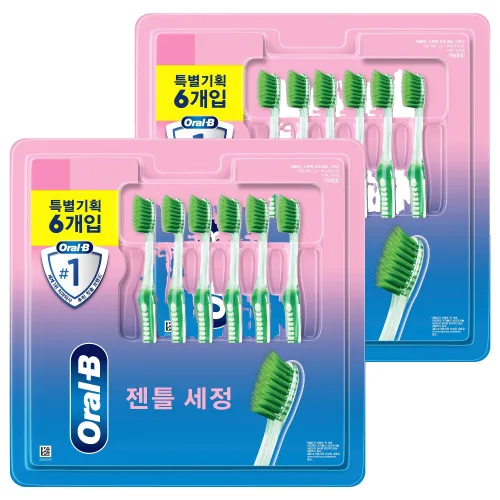 오랄비 고탄력 초미세모 그린티 랜덤색상
