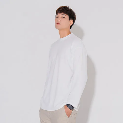 크램프 빅사이즈클럽 남성용 데일리 긴팔 티셔츠