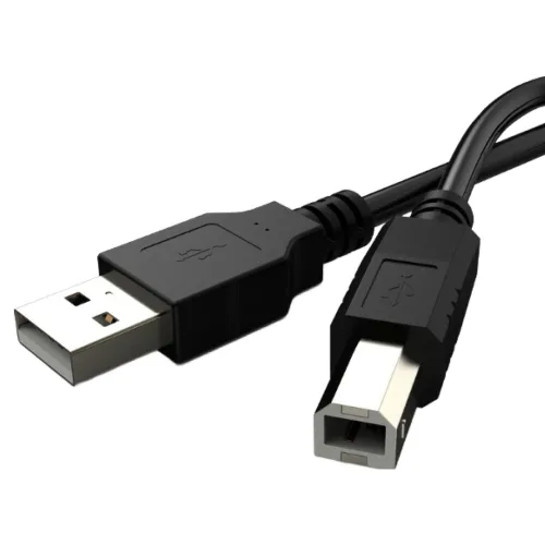 디옵텍 USB 2.0 A B 프린터 케이블 블랙 JUSTLINK-U2AB05BK, 1개, 0.5m