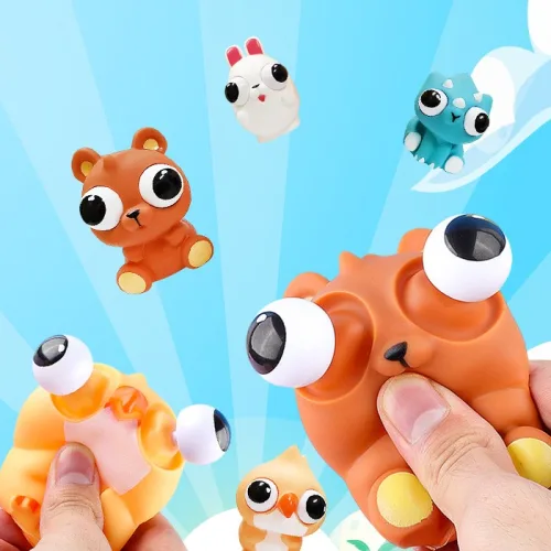 동물원 대탈출 눈알뿅 말랑이 4종 12개세트, 1개
