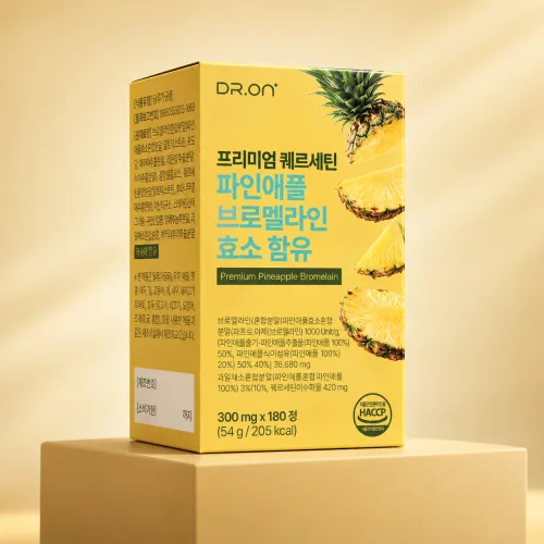 닥터온 프리미엄 브로멜라인 퀘르세틴 파인애플 효소