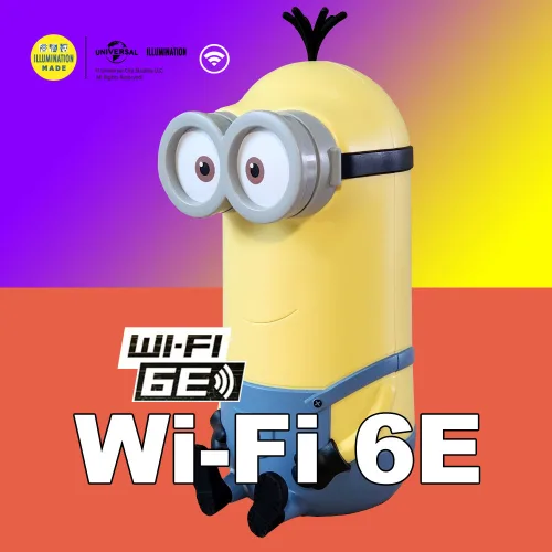 케빈 미니언즈공유기 와이파이 Wi-Fi 6E AXE-5400, 1개