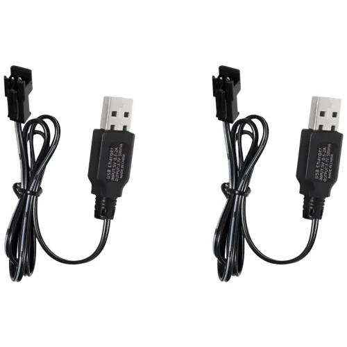 3.7V RC카 충전 DC 케이블 젠더 충전기 락크롤러 포크레인 헬기 드론 탱크 충전 1+1, 2개, 3.7v 충전케이블