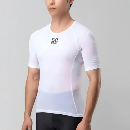 락브로스 프로 남성용 초경량 자전거 이너웨어 메시 반팔 사이클링 기능성 티셔츠