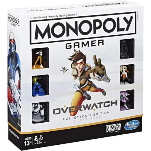 Monopoly 게이머 오버워치 컬렉터 에디션 보드 게임, 만 13세 이상, 오버워치 플레이어를 위한 선물