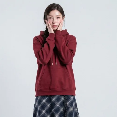 라라온 부드러운 플리스 안감 무지 후드티 26TSP4162