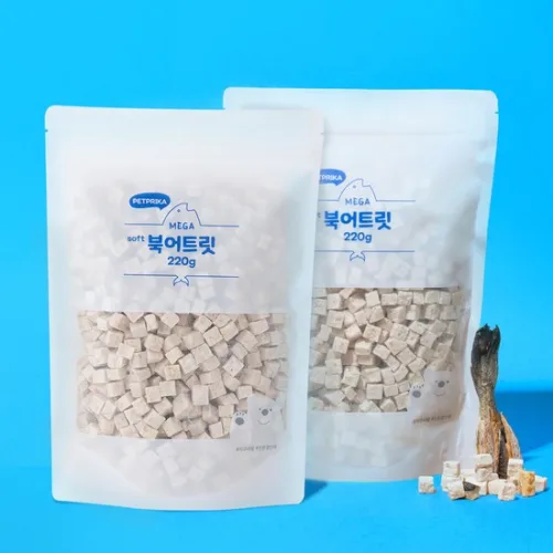 동결건조 메가 소프트 북어 트릿 대용량 440g 고양이 강아지 간식+위생스푼