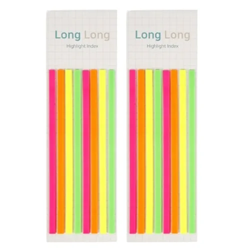 슈퍼쌤 Long Long 하이라이트 인덱스, 형광, 160개입, 2개