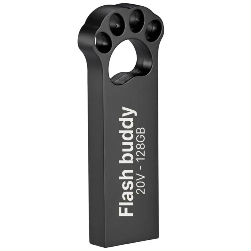 플래시버디 레이저 인쇄 각인 USB 메모리 20V-블랙, 1개, 128GB