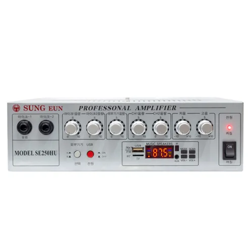 SE-250HU 로우/하이 PA앰프 USB 블루투스 FM 학교 학원 마이크용