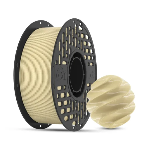 CaiLab 고강도 고탄성 PLA+ 3D 프린터 필라멘트 1.75mm 노즐 막힘 없는 선경 안정성 1kg | 뱀부랩 3D 프린터(P1S, P2S, A1, H2D등) 호환, 모래색, (PLA)