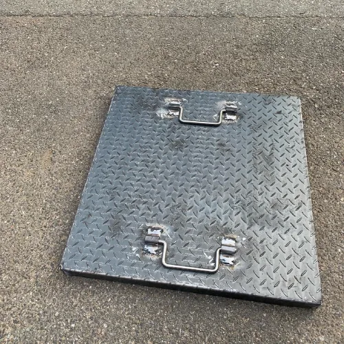 철체크판 맨홀덮개 정화조뚜껑 주문제작 3.2T 700x700(mm) (높이 30mm), 단일 색상, 1개