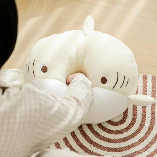 아르셰 국산 상어 쿠션 인형 모찌 쿠션 베개 상어가족 엄마 아빠 아기 유아