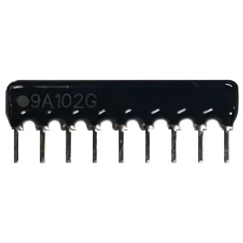 어레이저항 9핀 A타입(X타입) G급(±2%) 100개 단위 판매 저항 네트워크 ARRAY RESISTOR (DIP) 저항값 옵션선택, 1개