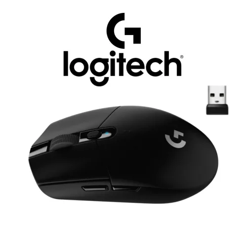 로지텍 라이트스피드 무선 게이밍 마우스 PC 게임용 무선마우스+ BOLT 수신기, G304-BLACK & WHITE, BLACK