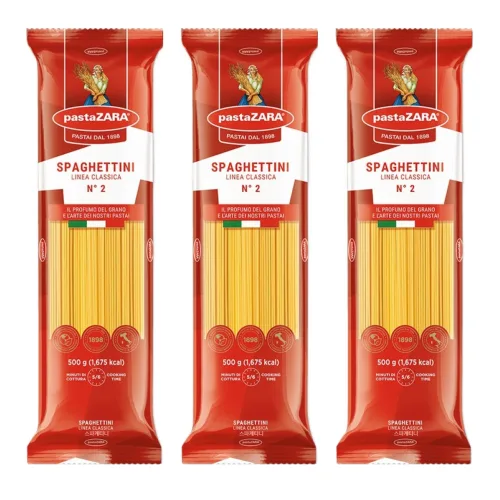 파스타자라 스파게티니, 3개, 500g