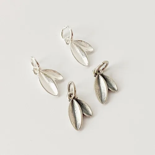 925 실버 은펜던트 대나무잎 8x12mm (1개)