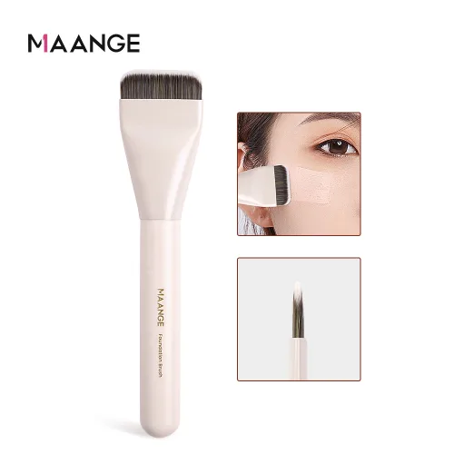 MAANGE 메이크업 브러시, 플랫 파운데이션 브러시, 1피스, 1개, Beige