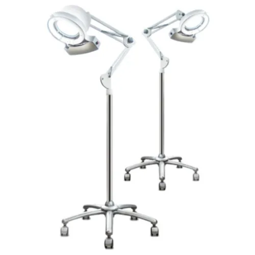현대교역 LED 스탠드 확대경 조명 돋보기 피부 작업용, 확대경SK-101-LED(5배율), 1개