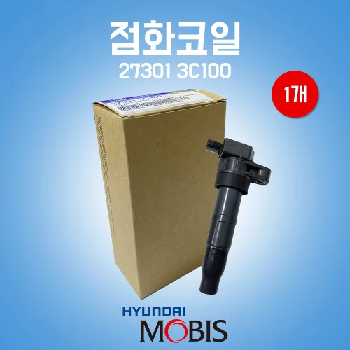 점화코일 27301-3C100 모비스순정 엔진코일 NF쏘나타 현대 기아 이그니션 코일 슈퍼에어로시티 뉴카렌스 TG2.4 로체, 27301 3C100