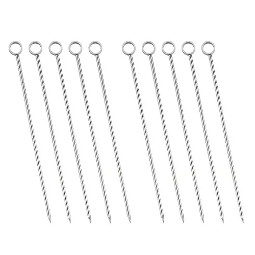 리브문 304 스텐 칵테일픽 디저트 과일꽂이 (10.8cm) B 링 타입, 10개