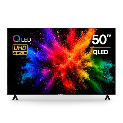 와우피프티 4K UHD QLED 스마트TV, 50UHD-QS, 방문설치, 스탠드형, 125cm(50인치)