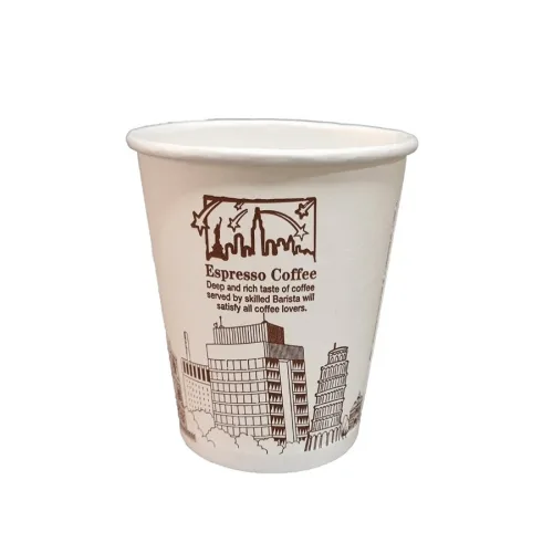 10온스 뉴욕 화이트 인쇄 종이컵 300ml 100개