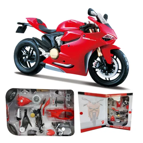 마이스토 조립 1:12 듀가티 1199 Panigale 다이캐스트 모형오토바이 바이크 키트 DIY, 1개