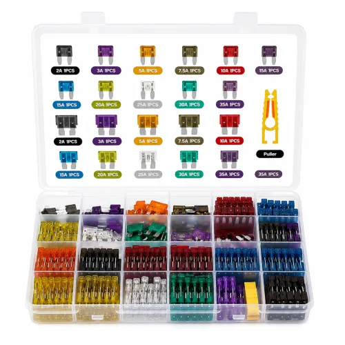 자동차용 카퓨즈 휴즈 22종 300PCS 전차종 적용, 300개, Car Fuses