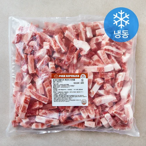 [로켓프레시] 포크리퍼블리카 돼지목전지 슬라이스 찌개용 (냉동)