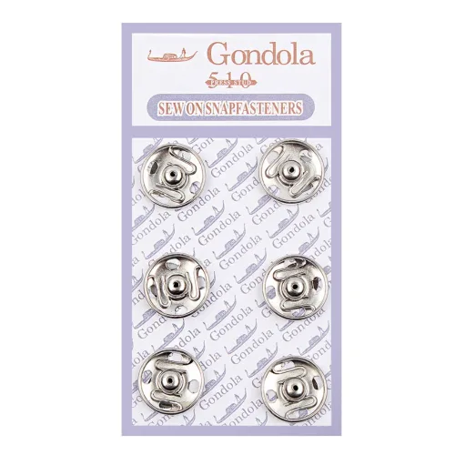 Joeunmall 똑딱이 단추 스냅단추 금속, 2개, 니켈-14mm(6개)