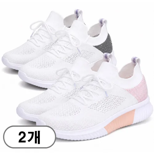 차쿠 1+1 여성 여름 경량 운동화 캐주얼 가벼운 신발 메쉬 통기성 스니커즈