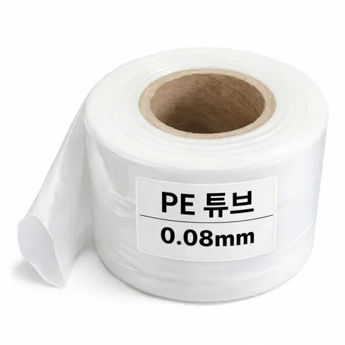 PE 0.08mm 두툼한 롤비닐 폴리에틸렌 투명 마끼 이사 타겜 포장 공업용 통비닐, 투명, 2개