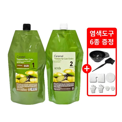 아초아 카라멜 염색약 400ml+염색도구6종, 7NB(밝은갈색), 1개