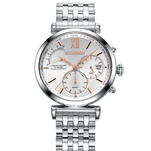 스콜피온시계 남성용 메탈 가죽시계 42mm SP3361