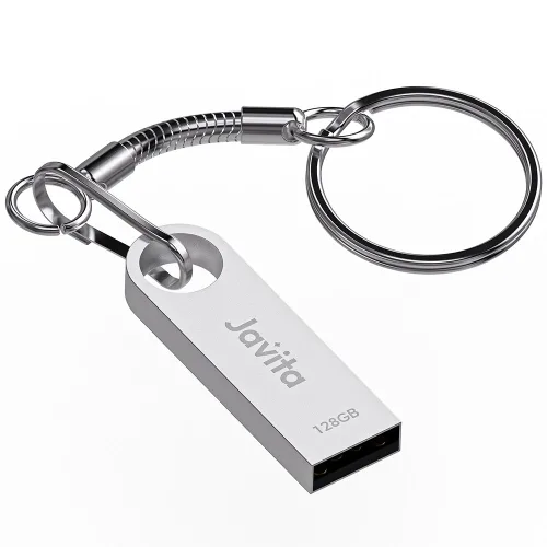 자비타 USB 메모리 카드 실버, 1개, 128GB