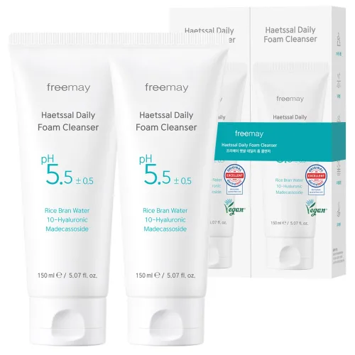 프리메이 피지 98%개선 임상 햇쌀 데일리 약산성 클렌징 폼, 2개, 150ml