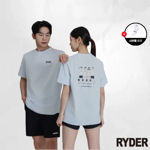 라이더 배드민턴 2026RC-8 코튼티 상의 반팔 남녀공용