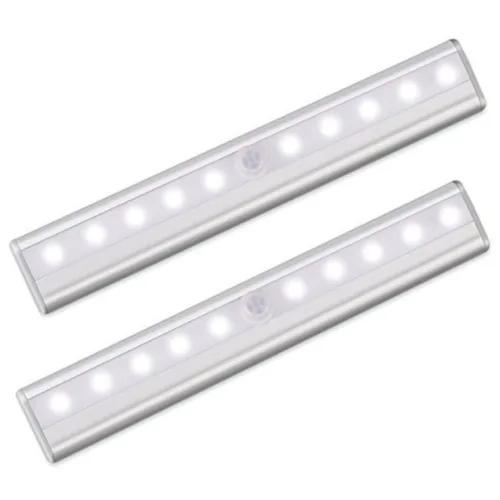 모퀸 [2개 1SET] LED 무선센서등 동작감지 조명 현관 화장실 손안데고 불켜기 직관적 건전지사용 자석탈부착, 화이트, 2개