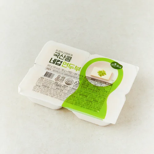 맑은물에 국산콩 네컵 연두부 4개입, 360g, 1개