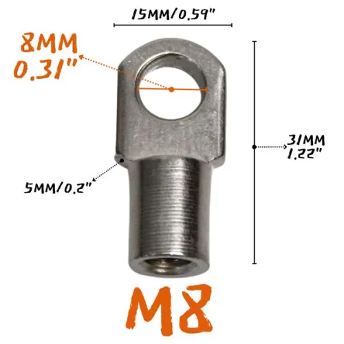 M6/M8 암나사 10mm 가스 스프링 스트럿 리프트 지지대 볼 스터드 소켓 조인트 베어링 엔드 피팅 커넥터 교
