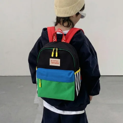보니타콜렉티드 아동 캐주얼 비비드 배색 백팩 유아동 키즈 백팩