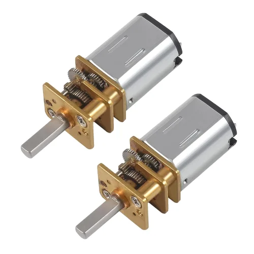2개 DC 12V 1000RPM N20 감속기어모터 전체금속 기어 RC로봇 스마트카용, 2개