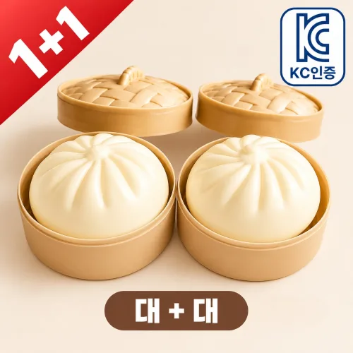제이노브 KC인증 찜기 가득 만두 말랑이, 1세트, 220g, 대+대