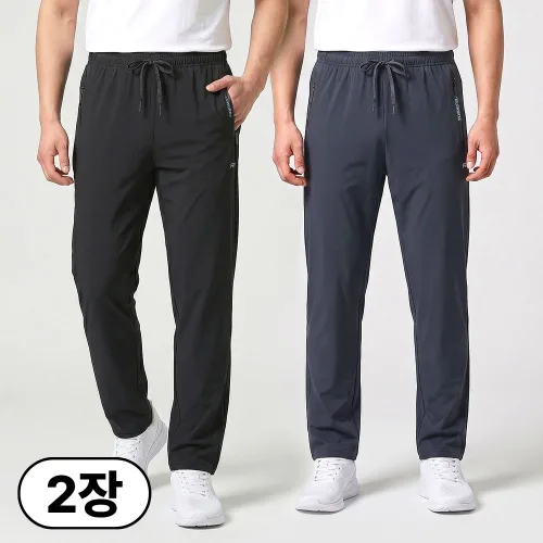 필드웍스 1+1 남성 아이스 쿨 스판 트레이닝팬츠 추리닝 냉감바지