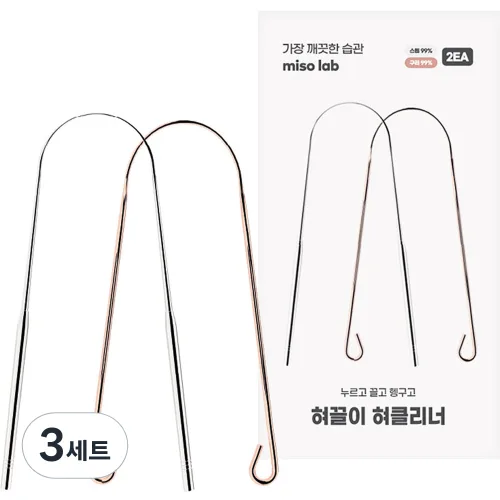 미소랩 혀끌이 혀클리너 세트, 3세트
