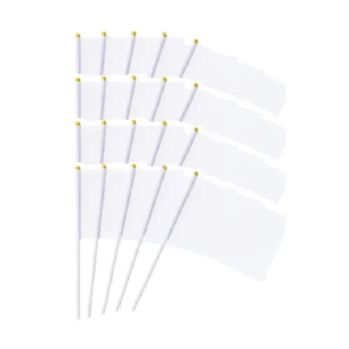디와이상사 무지 깃발 DIY, 20개, 흰색